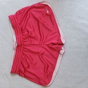 Nike athletic shorts, pink, size small